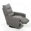 31″ Grey Fabric Modern Recliner Chair